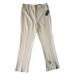 One by Chapter One Beige Slim Flare Pants Large | High-Waist NWT
